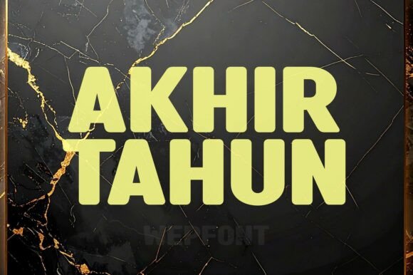 Akhir Tahun Font: A Polished Typeface for Small Business Branding