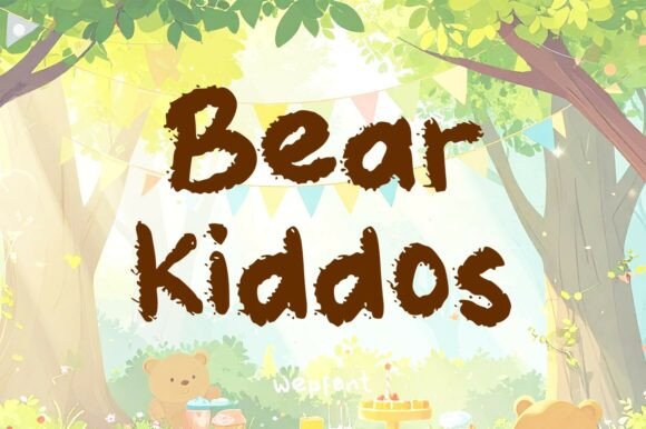 Bear Kiddos: A Playful Display Font for Branding