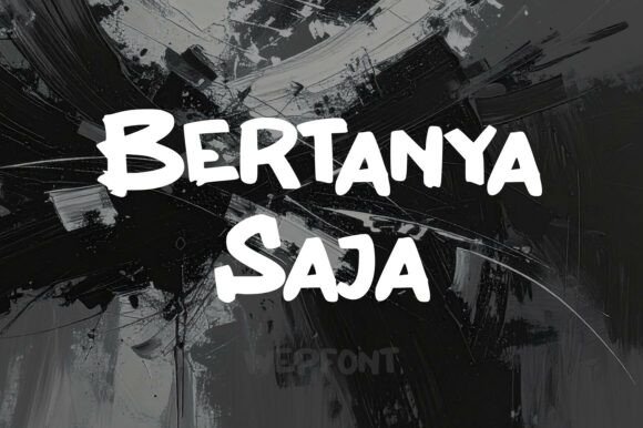 Bertanya Saja: A Bold Display Typeface for Editorial Impact