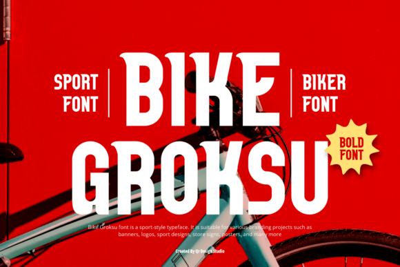 Bike Groksu Review: A Bold Display Font for Modern Brands