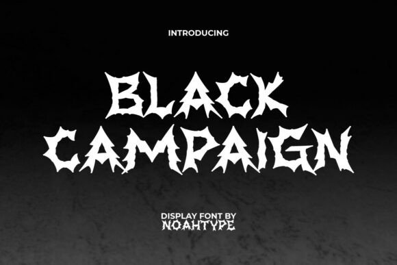 Black Campaign Font: Bold Blackletter for Crafters