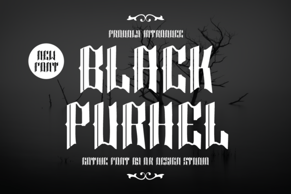 Black Purhel: A Gothic Typeface for Editorial Elegance