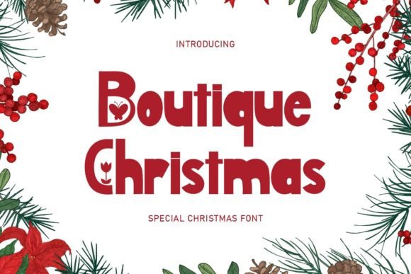 Boutique Christmas: A Decorative Font for Editorial Magic