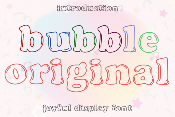 Bubble Original: A Festive Display Font for Small Business Branding