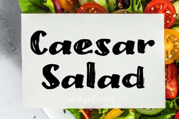 Caesar Salad: A Buoyant Display Font for Makers