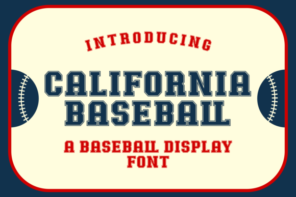 California Baseball: The Slab Serif Font for Bold Campaigns
