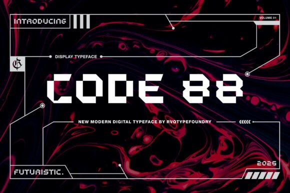 Code 88 Review: A Futuristic Display Font for Bold Campaigns