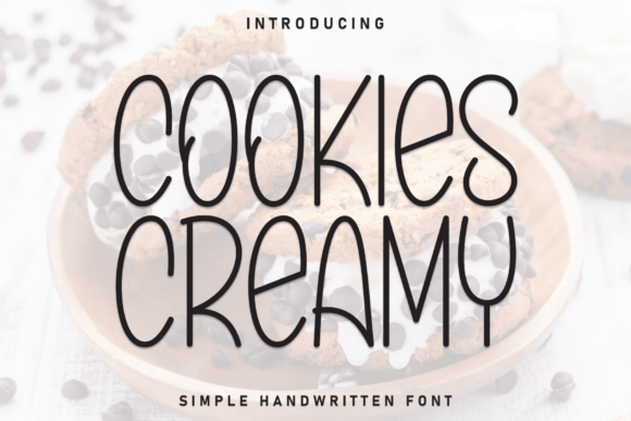 Cookies Creamy: A Friendly Display Font for Handmade Brands