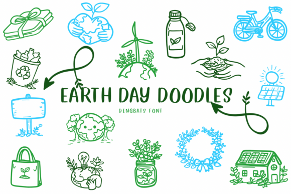 Earth Day Doodles: A Natural Typeface for Eco Brands