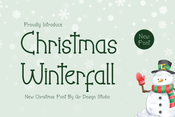 Elevate Your Brand with the Christmas Winterfall Typeface