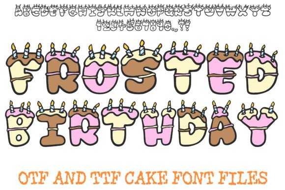 Frosted Birthday Cake Font: A Sweet Upgrade for Branding