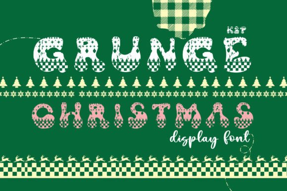 Grunge Christmas: A Festive Display Font for Web Design