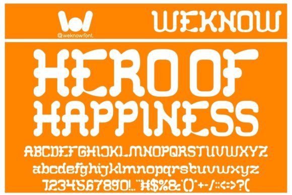 Hero of Happiness: A Joyful Display Font for Branding