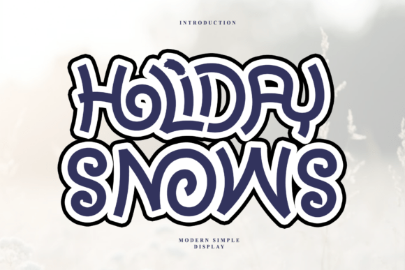Holiday Snows: A Timeless Handwritten Font for Editorial Design