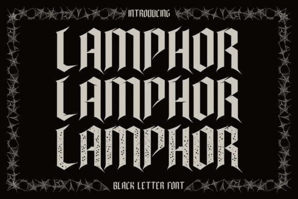 Lamphor: A Bold Blackletter Font for Modern Web Design