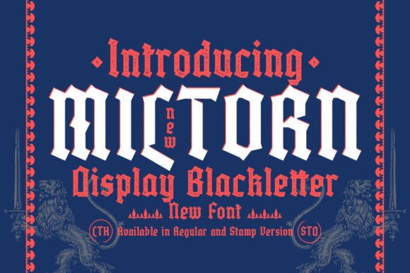 Miltorn: A Bold Blackletter Typeface for Modern Brand Identity