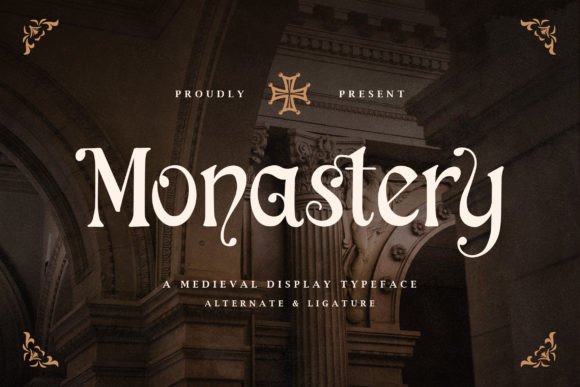 Monastery Font: A Medieval Display Typeface for Editorial Design