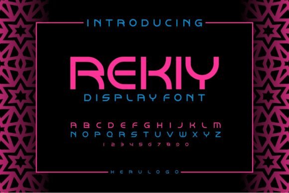Rekiy: A Modern Display Font for Bold Web Design