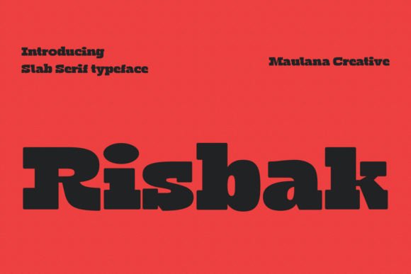 Risbak: A Slab Serif Typeface for Bold Web Design