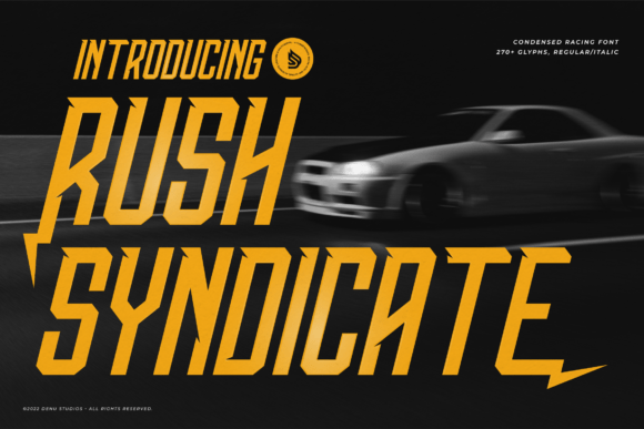 Rush Syndicate: A Dynamic Sans Serif Font for Editorial Design