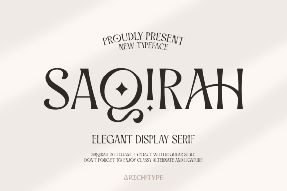 Saqirah Font: A Classy Serif for Modern Branding