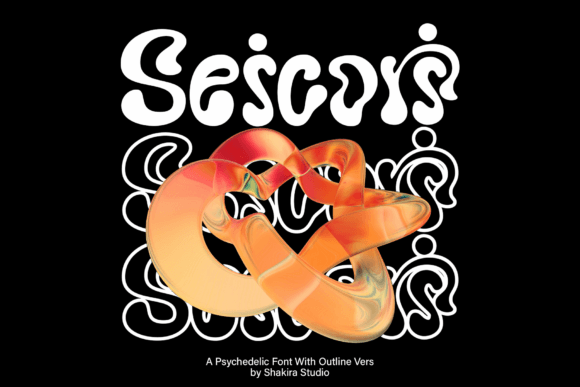 Seicori Font: A Psychedelic Serif for Bold Brand Identity