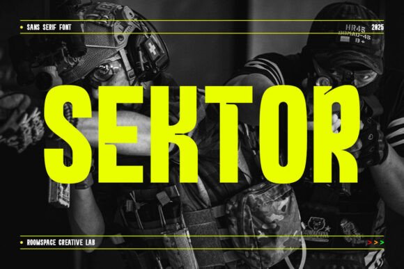 Sektor: The Bold Sans Serif Font for Handmade Brands