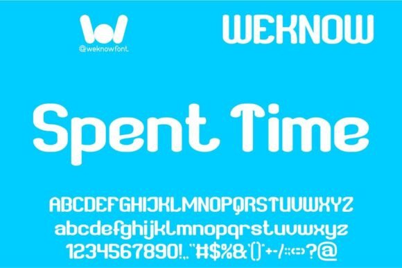 Spent Time: A Rounded Sans Serif Typeface for Modern Editorial Design