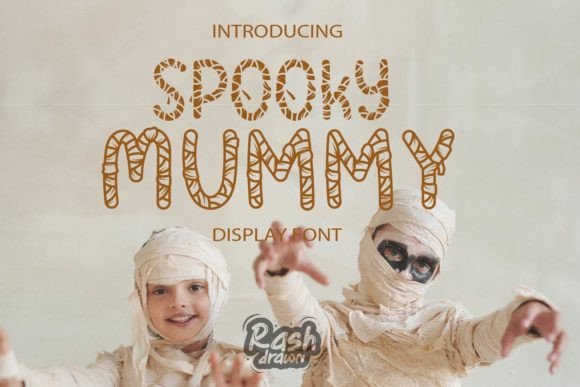 Spooky Mummy: A Playful Decorative Font for Editorial Design