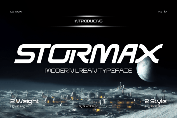 Stormax: A Futuristic Sans Serif Font for Modern Makers