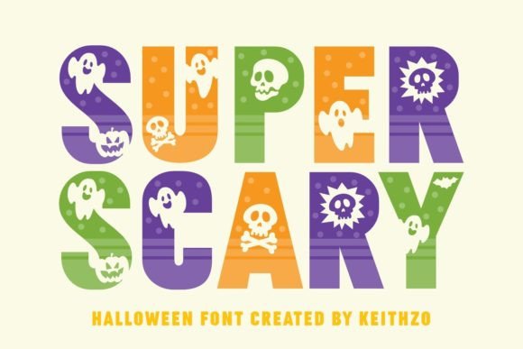 Super Scary Font: A Spooky Display Typeface for Halloween