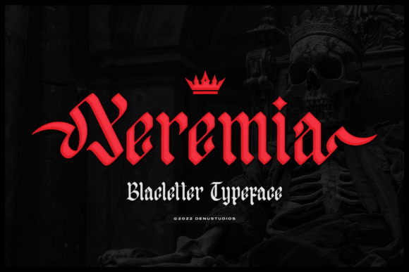 Yeremia Typeface Review: Bold Blackletter for Campaigns